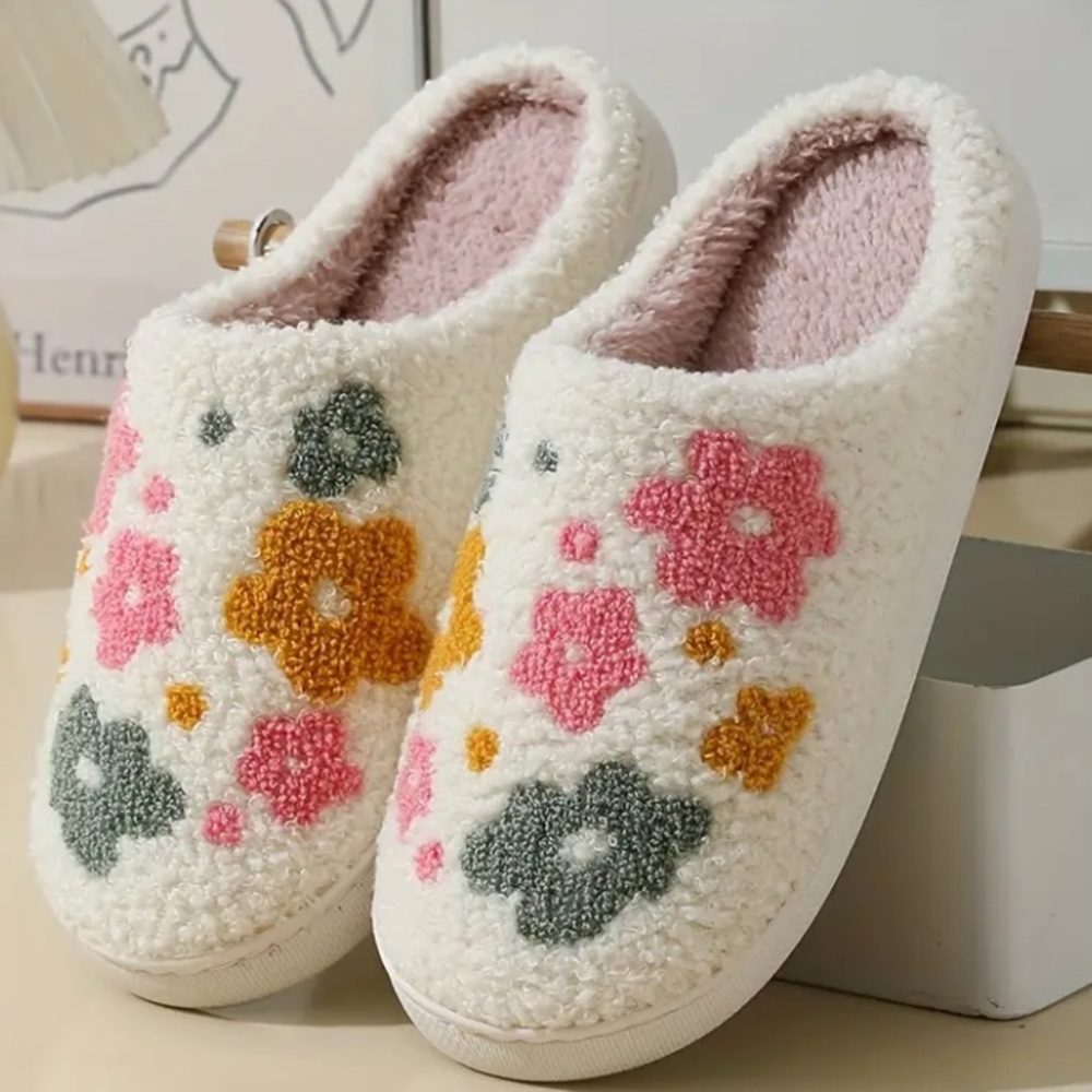 Floral Indoor Outdoor Slippers